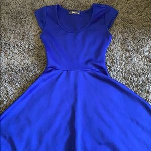 Royal Blue silk dress